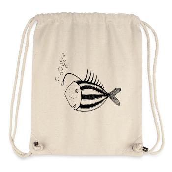 Fisch Lampe - Stanley/Stella recycelter Gym Bag - Naturweiß - Vorne