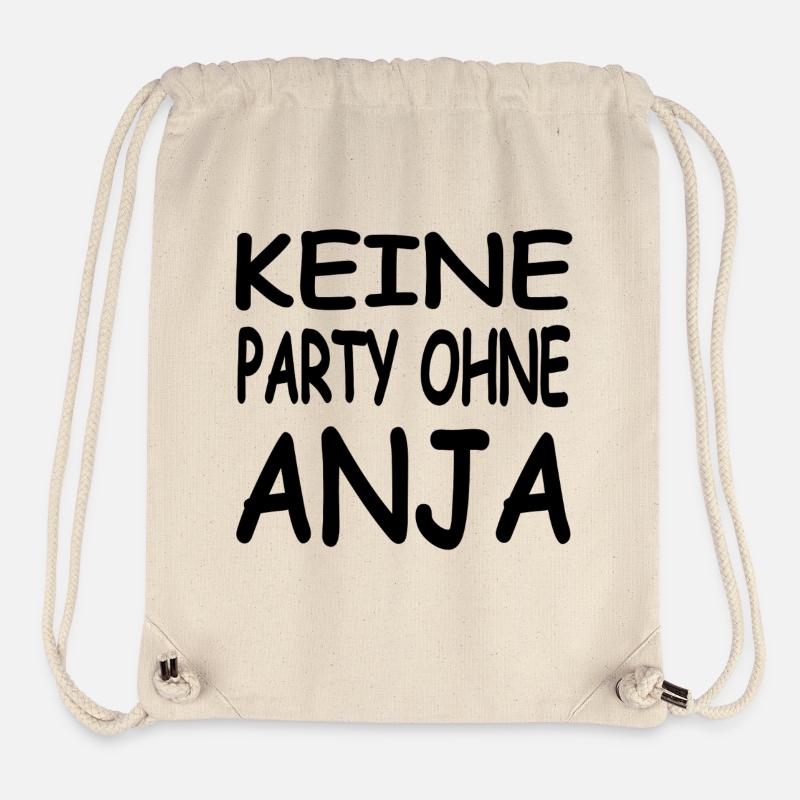 Anja - Sac à cordon recyclé Stanley/Stella - blanc naturel