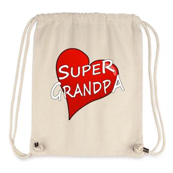 SUPER GRANDPA - Stanley/Stella recycelter Gym Bag - Naturweiß - Vorne