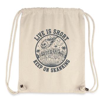 Live is short Keep on Skanking - Stanley/Stella Recycled Gym Bag - natural - Front