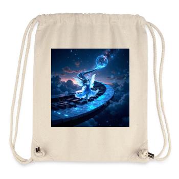Keys: Pfad zum Mond - Stanley/Stella recycelter Gym Bag - Naturweiß - Vorne