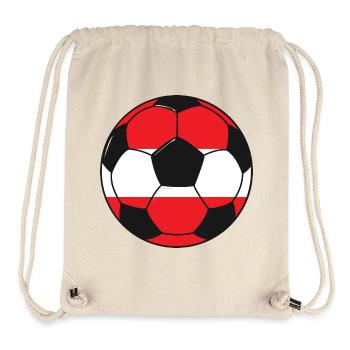 Football_team_Austria - Sac à cordon recyclé Stanley/Stella - blanc naturel - Devant