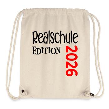 Realschulabschluss 2026 Abschluss Realschülerin - Stanley/Stella recycelter Gym Bag - Naturweiß - Vorne