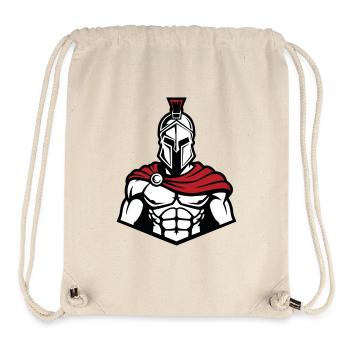Spartan Muscular Frontal Logo Mascot Gym - Stanley/Stella Recycled Gym Bag - natural - Front