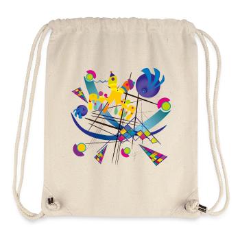 Art portable - Symphonie visuelle - Sac à cordon recyclé Stanley/Stella - blanc naturel - Devant