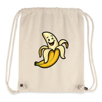 Lustige Lächelnde Banane - Stanley/Stella recycelter Gym Bag - Naturweiß - Vorne