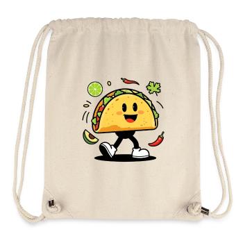 Taco-Mann, Mann-Tacos - Stanley/Stella recycelter Gym Bag - Naturweiß - Vorne