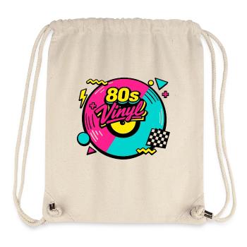 80s Vinyl Neon Revival - Stanley/Stella Recycled Gym Bag - natural - Front
