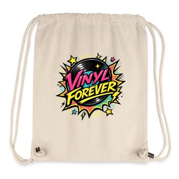 Vinyl Forever Retro Pop - Stanley/Stella recycelter Gym Bag - Naturweiß - Vorne