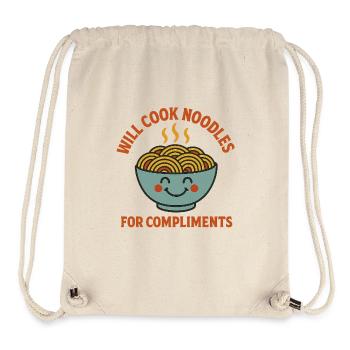 Will Cook Noodles For Compliments – Nudel Liebhabe - Stanley/Stella Recycled Gym Bag - natural - Front