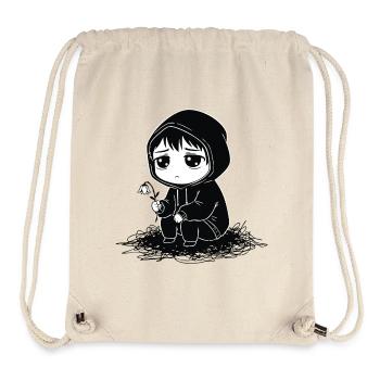 Child Hoodie Faded Flower Sadness - Stanley/Stella Recycled Gym Bag - natural - Front