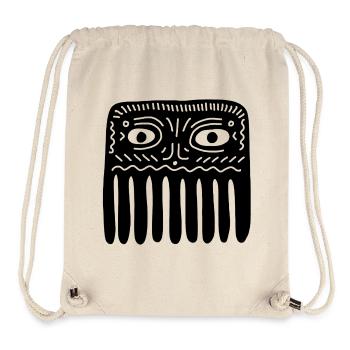 Ancient Guardian Spirit Mask Graphic - Stanley/Stella Recycled Gym Bag - natural - Front