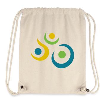 Yoga design_8 - Sac à cordon recyclé Stanley/Stella - blanc naturel - Devant