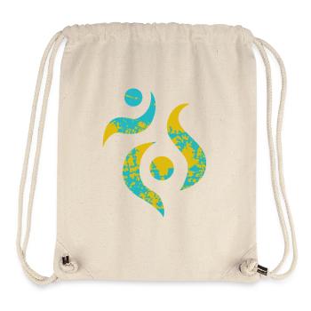 Yoga design_23 - Sac à cordon recyclé Stanley/Stella - blanc naturel - Devant