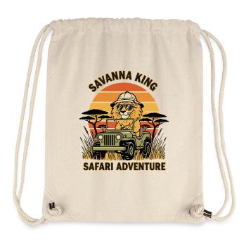 Lion Safari Savanna King Safari Adventure - Sac à cordon recyclé Stanley/Stella - blanc naturel - Devant