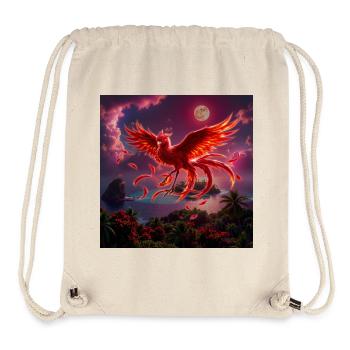 Crimson Phoenix over Tropical Islands - Stanley/Stella Recycled Gym Bag - natural - Front
