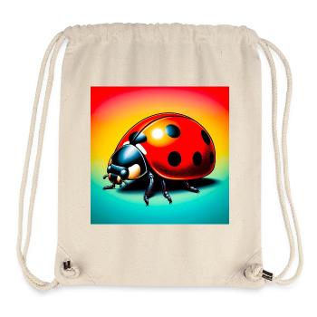 Marienkäfer - Stanley/Stella recycelter Gym Bag - Naturweiß - Vorne