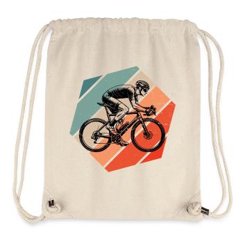 Geschenkidee für einen Roadbike mit Roadbike - Stanley/Stella recycelter Gym Bag - Naturweiß - Vorne