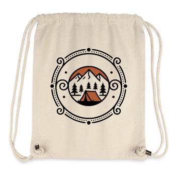 Noble Nature Tent Coat of Arms Outdoor - Stanley/Stella Recycled Gym Bag - natural - Front