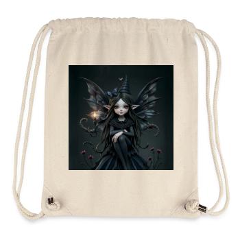 Fée Noire Ailée - Sac à cordon recyclé Stanley/Stella - blanc naturel - Devant
