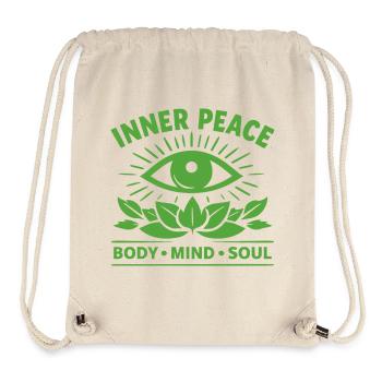 Inner Peace Body Mind Soul Auge - Stanley/Stella recycelter Gym Bag - Naturweiß - Vorne