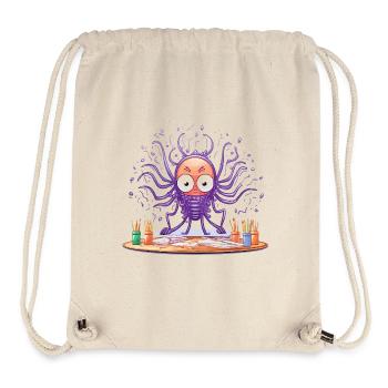 Kreativer Tinten-Octopus - Stanley/Stella recycelter Gym Bag - Naturweiß - Vorne