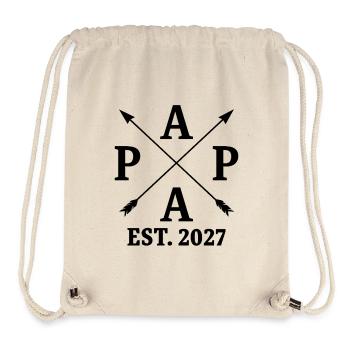 Dad is 27. 2027 new father - Stanley/Stella Recycled Gym Bag - natural - Front