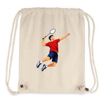 Badminton Smasher - Stanley/Stella recycelter Gym Bag - Naturweiß - Vorne