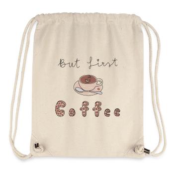 But First coffee  - Stanley/Stella recycelter Gym Bag - Naturweiß - Vorne