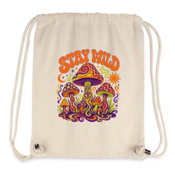 Stay Wild Pilz Psychedelia - Stanley/Stella recycelter Gym Bag - Naturweiß - Vorne