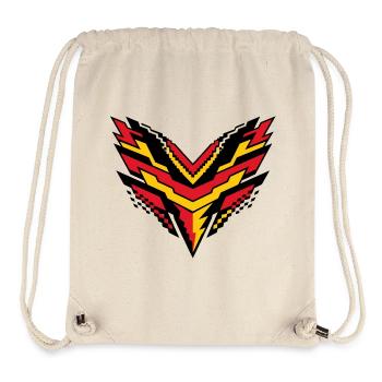 V-Pixelsturm Kontrast-Logo - Stanley/Stella recycelter Gym Bag - Naturweiß - Vorne