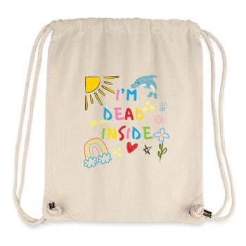 Ich bin innerlich tot Funny Dark Humor  - Stanley/Stella recycelter Gym Bag - Naturweiß - Vorne
