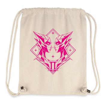 Gémeaux – Dualité et Équilibre - Sac à cordon recyclé Stanley/Stella - blanc naturel - Devant