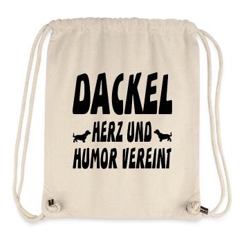 Dackel - Stanley/Stella recycelter Gym Bag - Naturweiß - Vorne