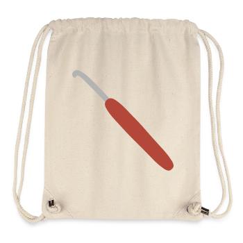 Red-Handled Crochet Hook - Stanley/Stella Recycled Gym Bag - natural - Front