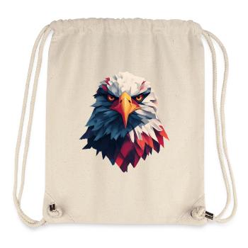 Majestic eagle piercing gaze - Stanley/Stella Recycled Gym Bag - natural - Front