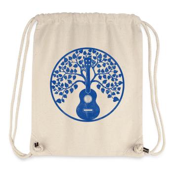 Ukulele tree mandala blue - Stanley/Stella recycelter Gym Bag - Naturweiß - Vorne