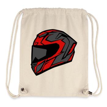 Motorcycle Helmet Racing Biker - Stanley/Stella Recycled Gym Bag - natural - Front