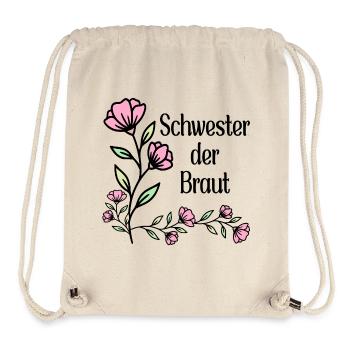 Schwester der Braut - Stanley/Stella recycelter Gym Bag - Naturweiß - Vorne
