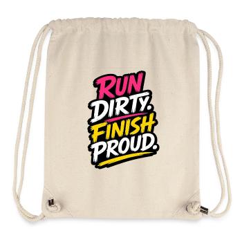 Run Dirty Finish Proud Running Odds - Stanley/Stella Recycled Gym Bag - natural - Front