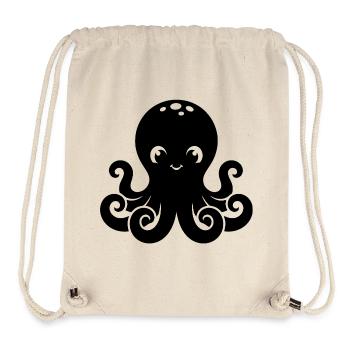 Cute Little Octopus Design - Stanley/Stella Recycled Gym Bag - natural - Front