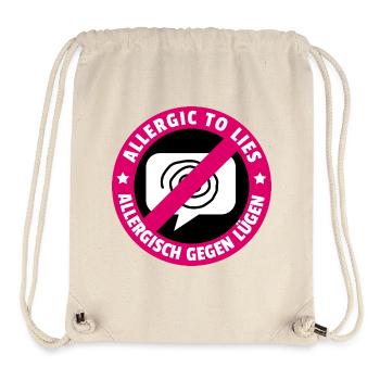 Allergic to lies - Stanley/Stella Recycled Gym Bag - natural - Front