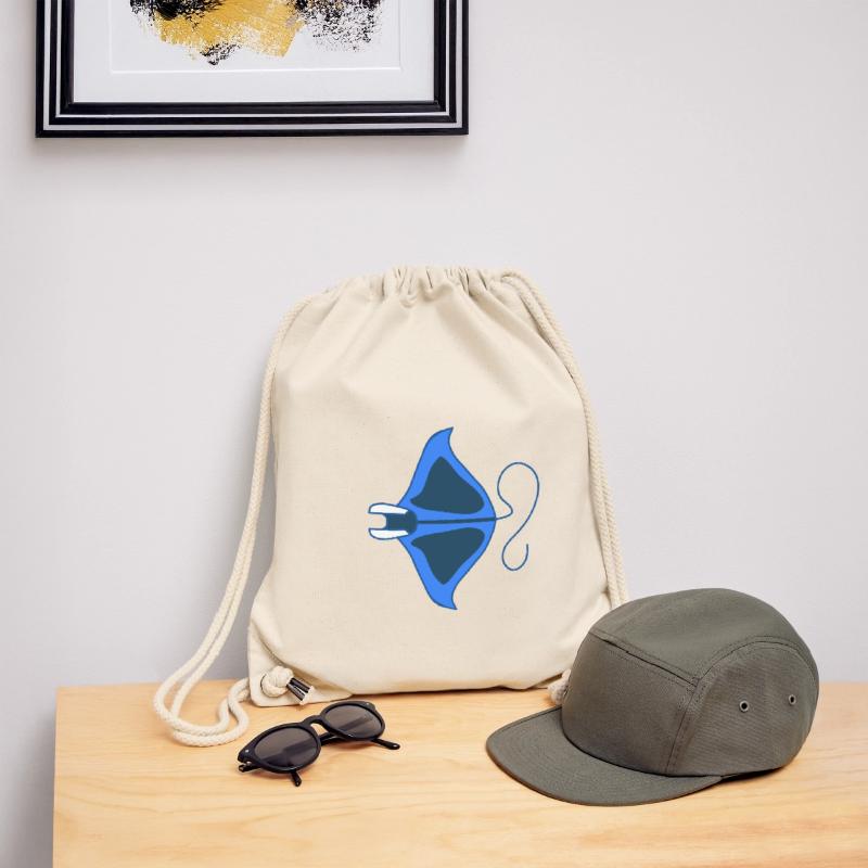 Manta Linear Blue Stylized Stanley/Stella Recycled Gym Bag