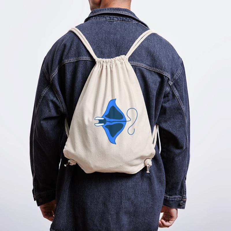 Manta Linear Blue Stylized Stanley/Stella Recycled Gym Bag