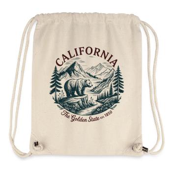 California Bear Mountain Badge - Stanley/Stella Recycled Gym Bag - natural - Front