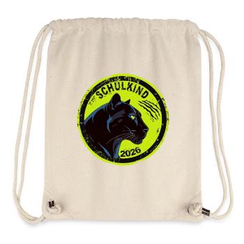 Schwarzer Panther Schulkind 2026 Einschulung Cool - Stanley/Stella Recycled Gym Bag - natural - Front