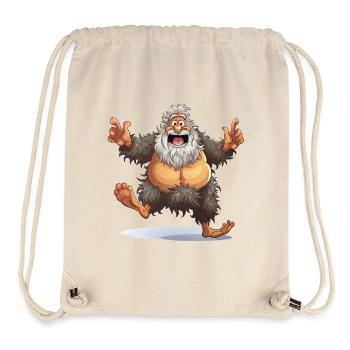 Fröhlicher Bigfoot Cartoon - Stanley/Stella recycelter Gym Bag - Naturweiß - Vorne