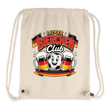 Lecker Bierchen Club 2026 Fußball Deutschland - Stanley/Stella recycelter Gym Bag - Naturweiß - Vorne
