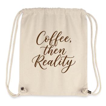 Kaffee Spruch - Stanley/Stella recycelter Gym Bag - Naturweiß - Vorne