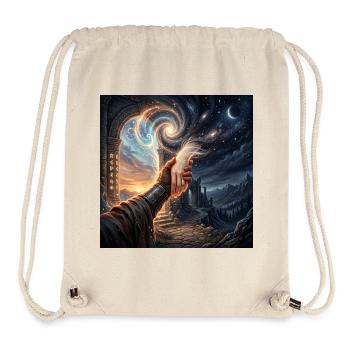 Celestial Handshake Fantasy Portal Art - Stanley/Stella Recycled Gym Bag - natural - Front